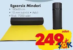 SLAZENGER EGZERSİZ MİNDERİ 180X60 CM SLAZENGER EGZERSİZ MİNDERİ 180X60 CM